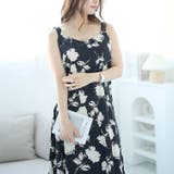 大きいサイズレディース ワンピース 花柄Aラインキャミソールワンピース | GOLDJAPAN　大きいサイズ専門店 | 詳細画像8 