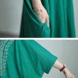 大きいサイズレディース チュニック エスニック刺繍Vネックインド綿チュニック | GOLDJAPAN 大きいサイズ専門店 | 詳細画像7
