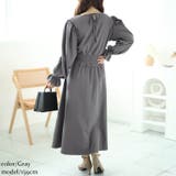 大きいサイズレディース ワンピース ハートネックウエストシャーリングワンピース | GOLDJAPAN　大きいサイズ専門店 | 詳細画像12 