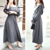 大きいサイズレディース ワンピース ハートネックウエストシャーリングワンピース | GOLDJAPAN　大きいサイズ専門店 | 詳細画像13 