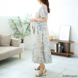 大きいサイズレディース ワンピース パールネック花柄ロングワンピース | GOLDJAPAN　大きいサイズ専門店 | 詳細画像9 