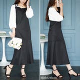 大きいサイズレディース ワンピース ブラウスドッキングマーメイドキャミワンピース | GOLDJAPAN　大きいサイズ専門店 | 詳細画像13 