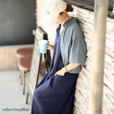 大きいサイズレディース ワンピース バックスリットフロントタックジャンパースカート | GOLDJAPAN 大きいサイズ専門店 | 詳細画像6