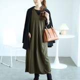 大きいサイズレディース ワンピース バックスリットフロントタックジャンパースカート | GOLDJAPAN 大きいサイズ専門店 | 詳細画像10