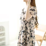 大きいサイズレディース ワンピース フロントスリット花柄ロングワンピース | GOLDJAPAN 大きいサイズ専門店 | 詳細画像13