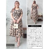 大きいサイズレディース ワンピース フロントスリット花柄ロングワンピース | GOLDJAPAN 大きいサイズ専門店 | 詳細画像15