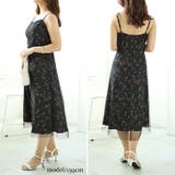 大きいサイズレディース ワンピース ボレロ＆ドットチュールレイヤード花柄キャミワ… | GOLDJAPAN　大きいサイズ専門店 | 詳細画像7 