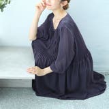 大きいサイズレディース ワンピース プリーツフレアワンピース | GOLDJAPAN 大きいサイズ専門店 | 詳細画像5