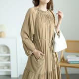 大きいサイズレディース ワンピース フリルネックティアードワンピース | GOLDJAPAN 大きいサイズ専門店 | 詳細画像12