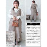 大きいサイズレディース ワンピース グレンチェックマーメイドジャンパースカート | GOLDJAPAN　大きいサイズ専門店 | 詳細画像15 
