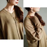 大きいサイズレディース ワンピース センターラインコクーンニットワンピース | GOLDJAPAN　大きいサイズ専門店 | 詳細画像6 