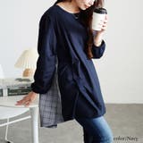 大きいサイズレディース チュニック 後ろチェック切り替えチュニック | GOLDJAPAN　大きいサイズ専門店 | 詳細画像13 
