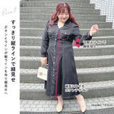 大きいサイズレディース ワンピース バイカラーロングシャツワンピース | GOLDJAPAN 大きいサイズ専門店 | 詳細画像3