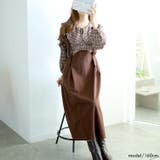 大きいサイズレディース ワンピース チェック柄ブラウスドッキングワンピース | GOLDJAPAN　大きいサイズ専門店 | 詳細画像11 