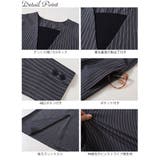 大きいサイズレディース ワンピース 重ね着風ピンストライプスリットワンピース | GOLDJAPAN　大きいサイズ専門店 | 詳細画像14 