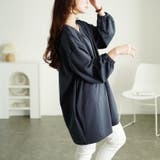 大きいサイズレディース チュニック キーネックコクーン切り替えチュニック | GOLDJAPAN 大きいサイズ専門店 | 詳細画像9
