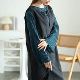 大きいサイズレディース ワンピース 深キーネックジャンパースカート | GOLDJAPAN　大きいサイズ専門店 | 詳細画像7 