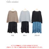 大きいサイズレディース ワンピース アシンメトリーフリルドッキングワンピース | GOLDJAPAN　大きいサイズ専門店 | 詳細画像16 