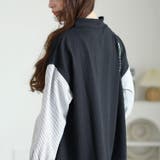 大きいサイズレディース チュニック ストライプシャツフェイクベストチュニック | GOLDJAPAN 大きいサイズ専門店 | 詳細画像12