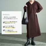 大きいサイズレディース ワンピース Vネックウエスト切り替えワンピース | GOLDJAPAN 大きいサイズ専門店 | 詳細画像2