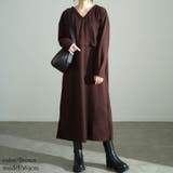 大きいサイズレディース ワンピース Vネックウエスト切り替えワンピース | GOLDJAPAN 大きいサイズ専門店 | 詳細画像9