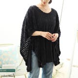 大きいサイズレディース チュニック ドロストポンチョ風ニットチュニック | GOLDJAPAN　大きいサイズ専門店 | 詳細画像7 