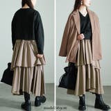 大きいサイズレディース ワンピース アシメティアードドッキングワンピース | GOLDJAPAN　大きいサイズ専門店 | 詳細画像13 