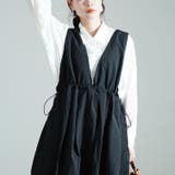 大きいサイズレディース ワンピース 深Vネックバックベルトジャンパースカート | GOLDJAPAN　大きいサイズ専門店 | 詳細画像13 