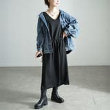 大きいサイズレディース ワンピース バイカラー袖ウエストドロストワンピース | GOLDJAPAN　大きいサイズ専門店 | 詳細画像6 