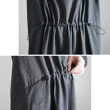 大きいサイズレディース ワンピース バイカラー袖ウエストドロストワンピース | GOLDJAPAN　大きいサイズ専門店 | 詳細画像7 