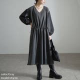 大きいサイズレディース ワンピース バイカラー袖ウエストドロストワンピース | GOLDJAPAN　大きいサイズ専門店 | 詳細画像11 