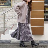 大きいサイズレディース ワンピース 小花柄ティアードマキシワンピース | GOLDJAPAN 大きいサイズ専門店 | 詳細画像10