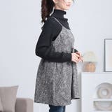 大きいサイズレディース チュニック ツイードフレアキャミソールチュニック | GOLDJAPAN 大きいサイズ専門店 | 詳細画像10