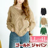 大きいサイズレディース トップス ニット | GOLDJAPAN 大きいサイズ専門店 | 詳細画像1
