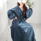 大きいサイズレディース ワンピース Vネックドロストギャザーワンピース | GOLDJAPAN 大きいサイズ専門店 | 詳細画像6