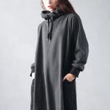 大きいサイズレディース ワンピース 裏起毛配色パーカーワンピース | GOLDJAPAN　大きいサイズ専門店 | 詳細画像9 