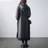 大きいサイズレディース ワンピース 裏起毛配色パーカーワンピース | GOLDJAPAN　大きいサイズ専門店 | 詳細画像12 