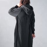 大きいサイズレディース ワンピース 裏起毛配色パーカーワンピース | GOLDJAPAN　大きいサイズ専門店 | 詳細画像13 