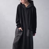 大きいサイズレディース ワンピース キルト配色ビッグポケットフーディーワンピース | GOLDJAPAN　大きいサイズ専門店 | 詳細画像10 