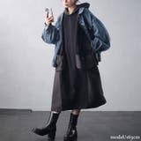 大きいサイズレディース ワンピース キルト配色ビッグポケットフーディーワンピース | GOLDJAPAN　大きいサイズ専門店 | 詳細画像12 