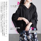 大きいサイズレディース ワンピース 花柄ドッキングパーカーワンピース | GOLDJAPAN　大きいサイズ専門店 | 詳細画像3 