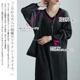 大きいサイズレディース ワンピース ツートンリブVネックワンピース | GOLDJAPAN　大きいサイズ専門店 | 詳細画像3 