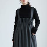 大きいサイズレディース ワンピース 胸タックフレアジャンパースカート | GOLDJAPAN 大きいサイズ専門店 | 詳細画像11