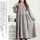 大きいサイズレディース ワンピース ラメニットベストドッキングフレアワンピース | GOLDJAPAN 大きいサイズ専門店 | 詳細画像4