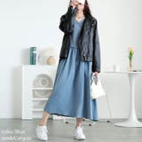 大きいサイズレディース ワンピース ラメニットベストドッキングフレアワンピース | GOLDJAPAN 大きいサイズ専門店 | 詳細画像6