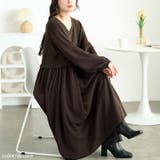 大きいサイズレディース ワンピース ラメニットベストドッキングフレアワンピース | GOLDJAPAN 大きいサイズ専門店 | 詳細画像8