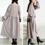 大きいサイズレディース ワンピース ラメニットベストドッキングフレアワンピース | GOLDJAPAN 大きいサイズ専門店 | 詳細画像13