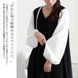 大きいサイズレディース ワンピース フェイクレイヤードフレアワンピース | GOLDJAPAN　大きいサイズ専門店 | 詳細画像4 