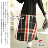 大きいサイズレディース ワンピース フェイクレイヤードチェック柄ワンピース | GOLDJAPAN　大きいサイズ専門店 | 詳細画像4 