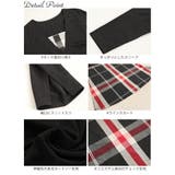 大きいサイズレディース ワンピース フェイクレイヤードチェック柄ワンピース | GOLDJAPAN　大きいサイズ専門店 | 詳細画像14 